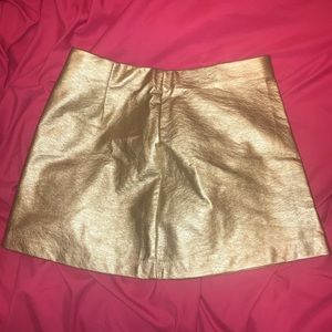 Gold Zara Mini Skirt